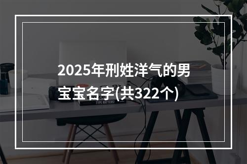 2025年刑姓洋气的男宝宝名字(共322个)