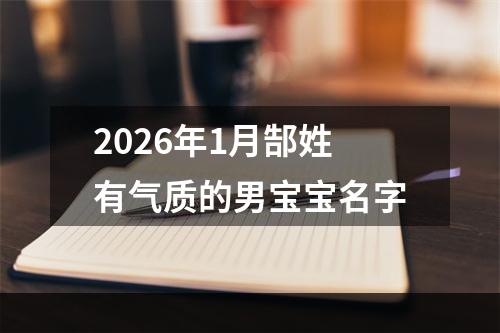 2026年1月郜姓有气质的男宝宝名字