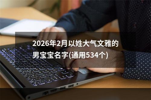 2026年2月以姓大气文雅的男宝宝名字(通用534个)