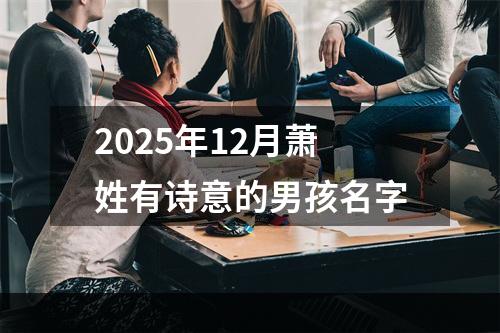 2025年12月萧姓有诗意的男孩名字