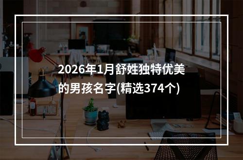 2026年1月舒姓独特优美的男孩名字(精选374个)