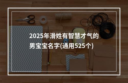2025年滑姓有智慧才气的男宝宝名字(通用525个)