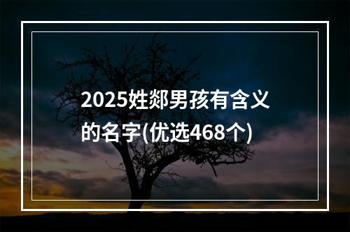 2025姓郯男孩有含义的名字(优选468个)