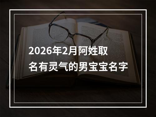 2026年2月阿姓取名有灵气的男宝宝名字