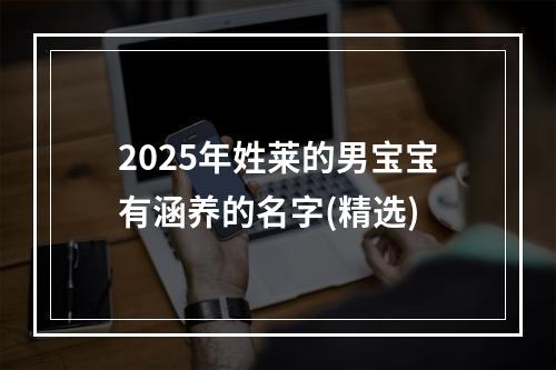 2025年姓莱的男宝宝有涵养的名字(精选)