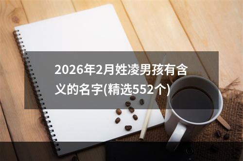 2026年2月姓凌男孩有含义的名字(精选552个)