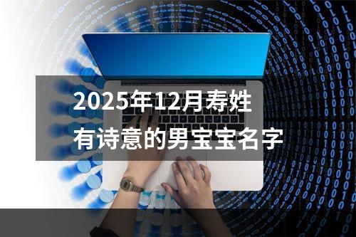 2025年12月寿姓有诗意的男宝宝名字