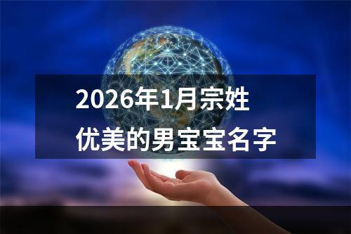 2026年1月宗姓优美的男宝宝名字