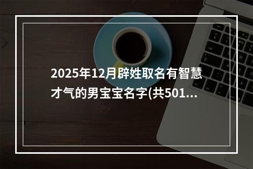 2025年12月辟姓取名有智慧才气的男宝宝名字(共501个)