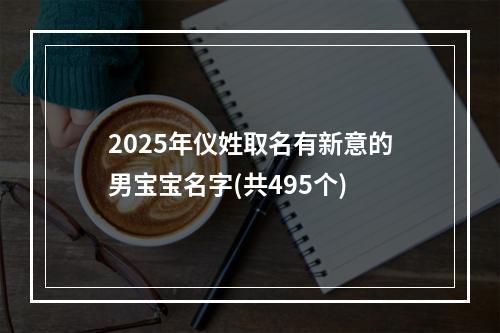 2025年仪姓取名有新意的男宝宝名字(共495个)
