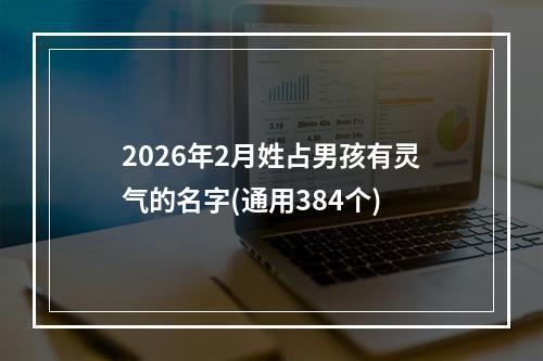 2026年2月姓占男孩有灵气的名字(通用384个)