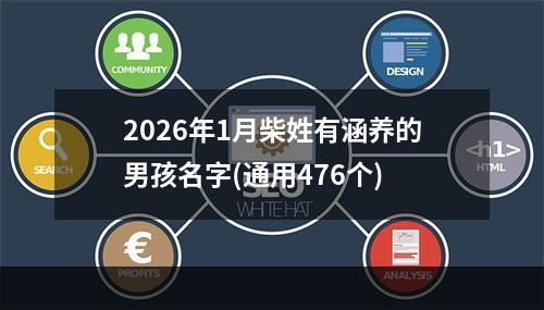 2026年1月柴姓有涵养的男孩名字(通用476个)