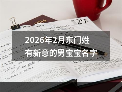 2026年2月东门姓有新意的男宝宝名字