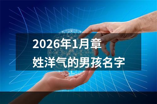 2026年1月章姓洋气的男孩名字