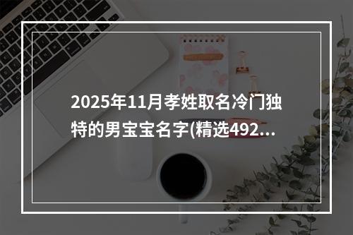 2025年11月孝姓取名冷门独特的男宝宝名字(精选492个)