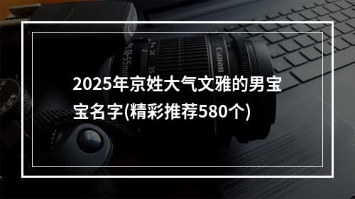 2025年京姓大气文雅的男宝宝名字(精彩推荐580个)