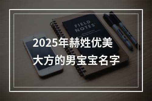 2025年赫姓优美大方的男宝宝名字