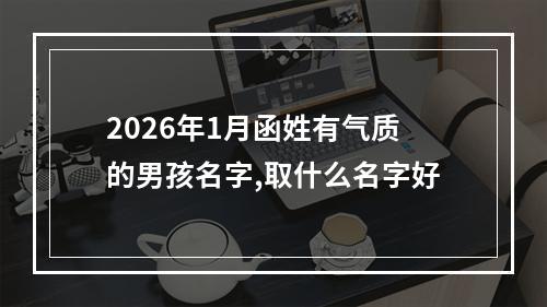 2026年1月函姓有气质的男孩名字,取什么名字好