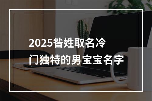 2025昝姓取名冷门独特的男宝宝名字