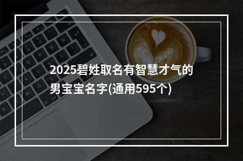 2025碧姓取名有智慧才气的男宝宝名字(通用595个)