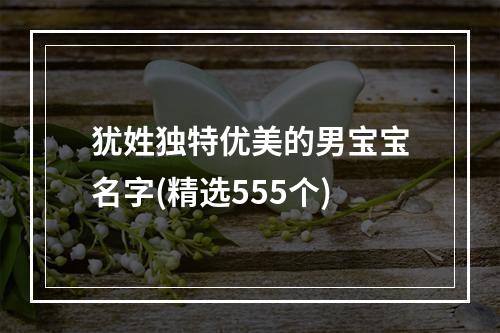 犹姓独特优美的男宝宝名字(精选555个)