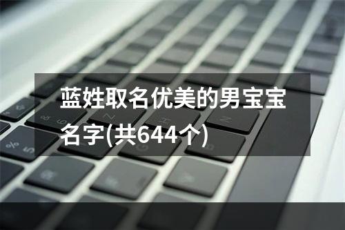 蓝姓取名优美的男宝宝名字(共644个)