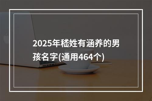 2025年嵇姓有涵养的男孩名字(通用464个)