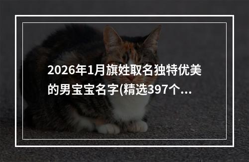 2026年1月旗姓取名独特优美的男宝宝名字(精选397个)