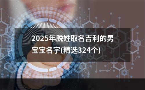 2025年脱姓取名吉利的男宝宝名字(精选324个)