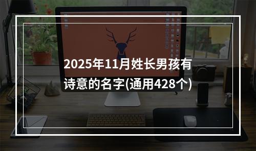 2025年11月姓长男孩有诗意的名字(通用428个)