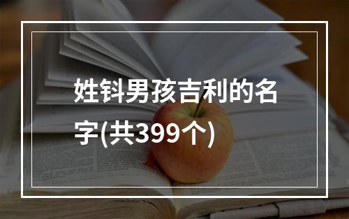 姓钭男孩吉利的名字(共399个)