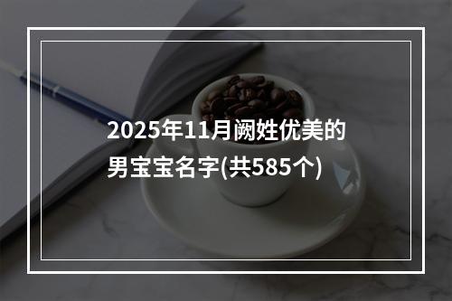 2025年11月阙姓优美的男宝宝名字(共585个)