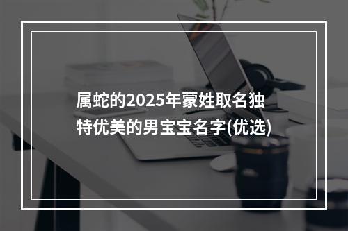 属蛇的2025年蒙姓取名独特优美的男宝宝名字(优选)
