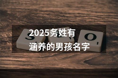 2025务姓有涵养的男孩名字