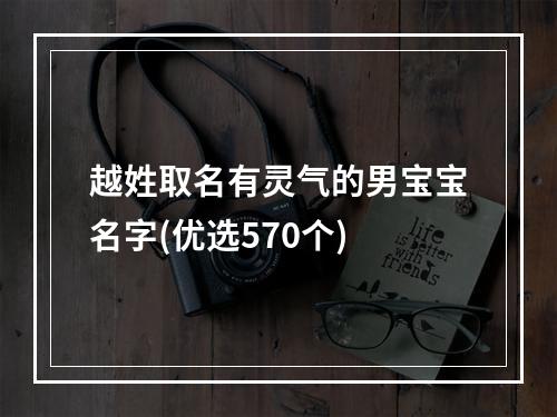 越姓取名有灵气的男宝宝名字(优选570个)