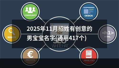 2025年11月招姓有创意的男宝宝名字(通用417个)