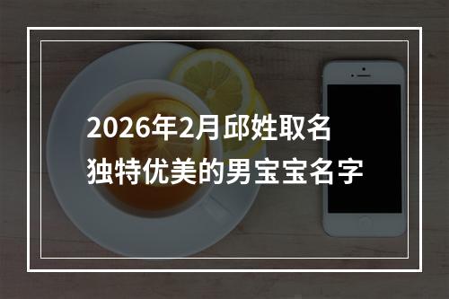 2026年2月邱姓取名独特优美的男宝宝名字