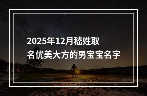 2025年12月嵇姓取名优美大方的男宝宝名字