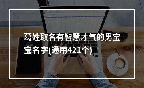 葛姓取名有智慧才气的男宝宝名字(通用421个)
