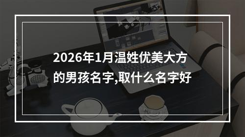 2026年1月温姓优美大方的男孩名字,取什么名字好