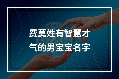 费莫姓有智慧才气的男宝宝名字