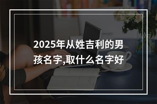 2025年从姓吉利的男孩名字,取什么名字好