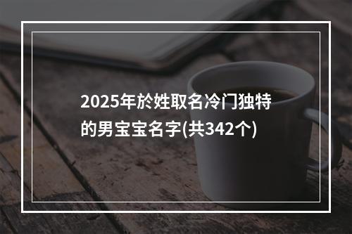 2025年於姓取名冷门独特的男宝宝名字(共342个)
