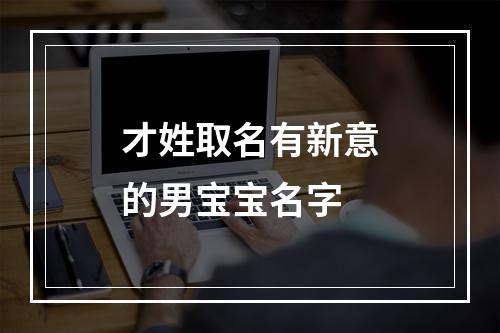 才姓取名有新意的男宝宝名字
