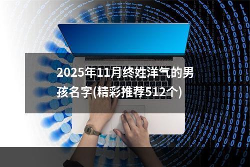 2025年11月终姓洋气的男孩名字(精彩推荐512个)