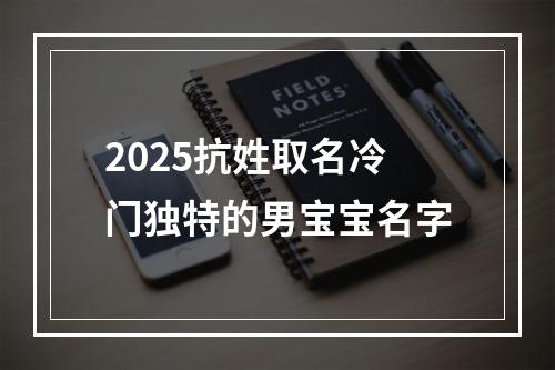 2025抗姓取名冷门独特的男宝宝名字