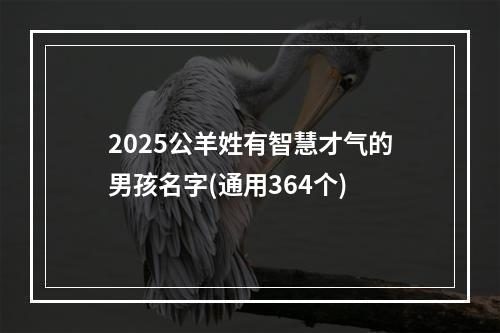 2025公羊姓有智慧才气的男孩名字(通用364个)