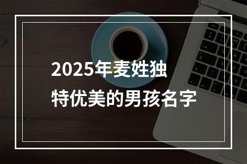 2025年麦姓独特优美的男孩名字