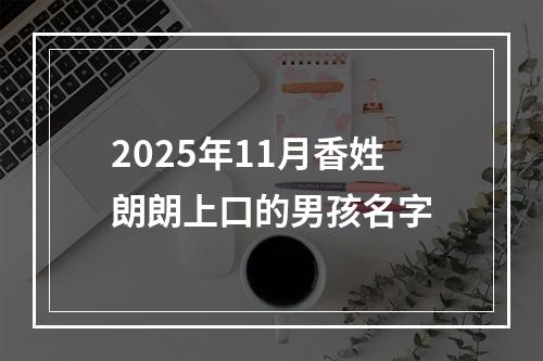 2025年11月香姓朗朗上口的男孩名字