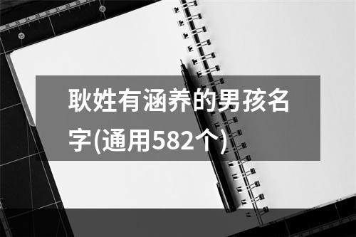 耿姓有涵养的男孩名字(通用582个)